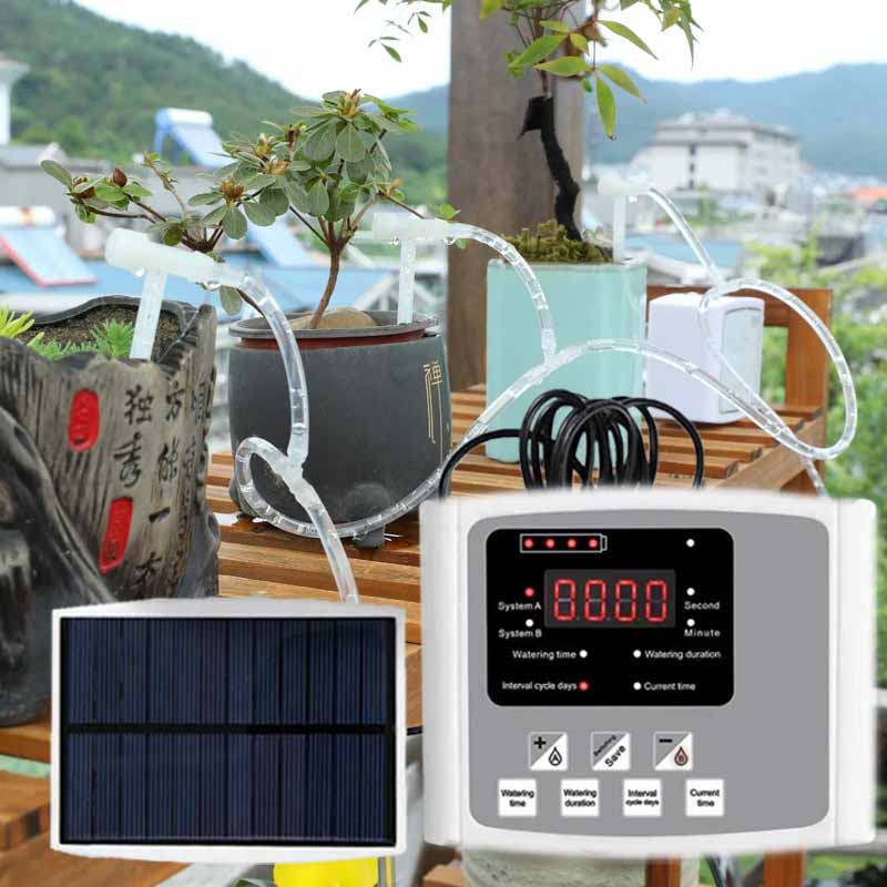 Smart Garden Hose Timer - Perangkat Irigasi Tetes Tenaga Surya Otomatis