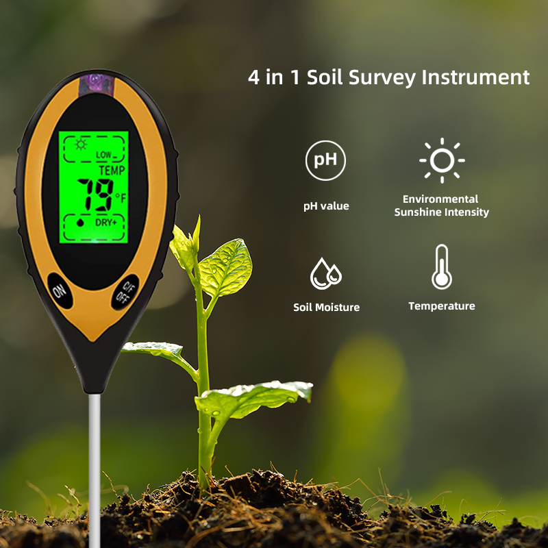 Soil Test Digital - Alat Ukur PH Tanah, Pengukur Kelembapan