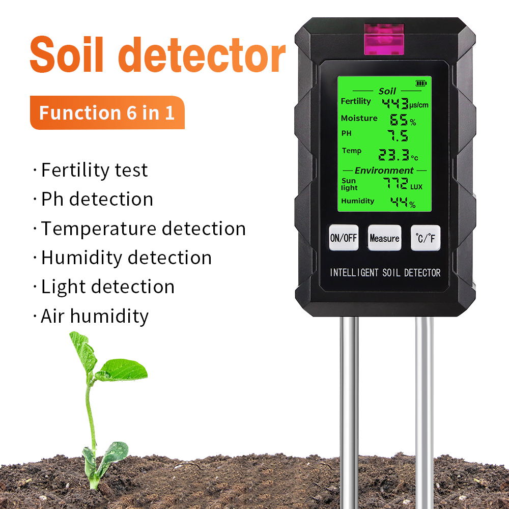 Soil Test Digital - Tester kondisi tanah Digital 6 in