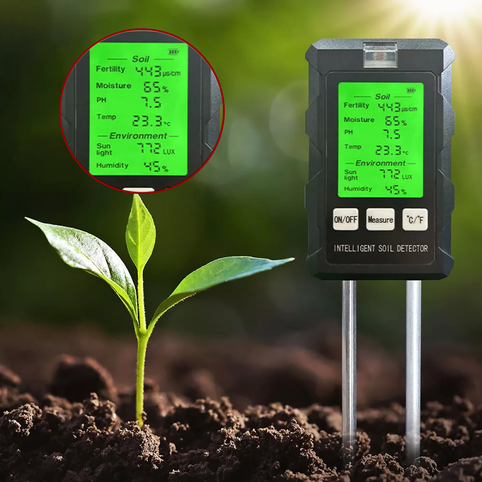 Soil Test Digital - 【2026 Baru】 Alat Penguji PH Tanah