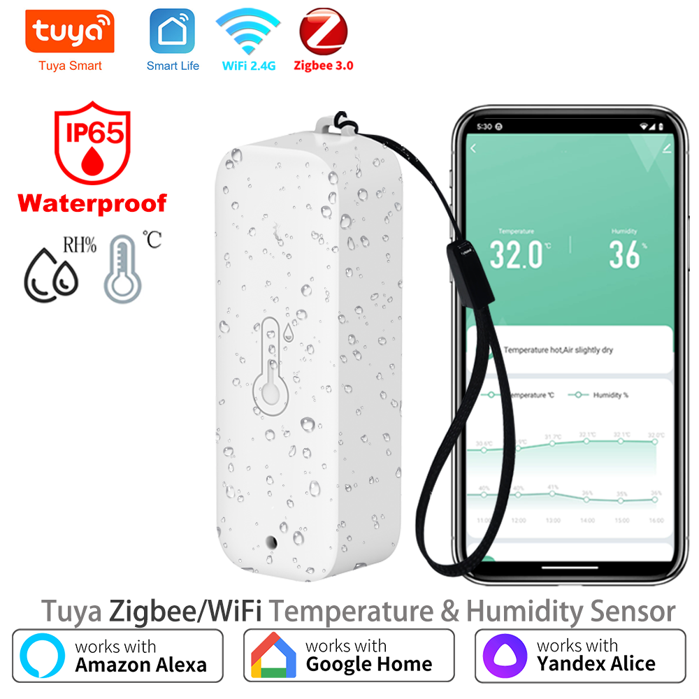 Smart Garden Arduino - Tuya Zigbee/WiFi Sensor Kelembaban Suhu Luar