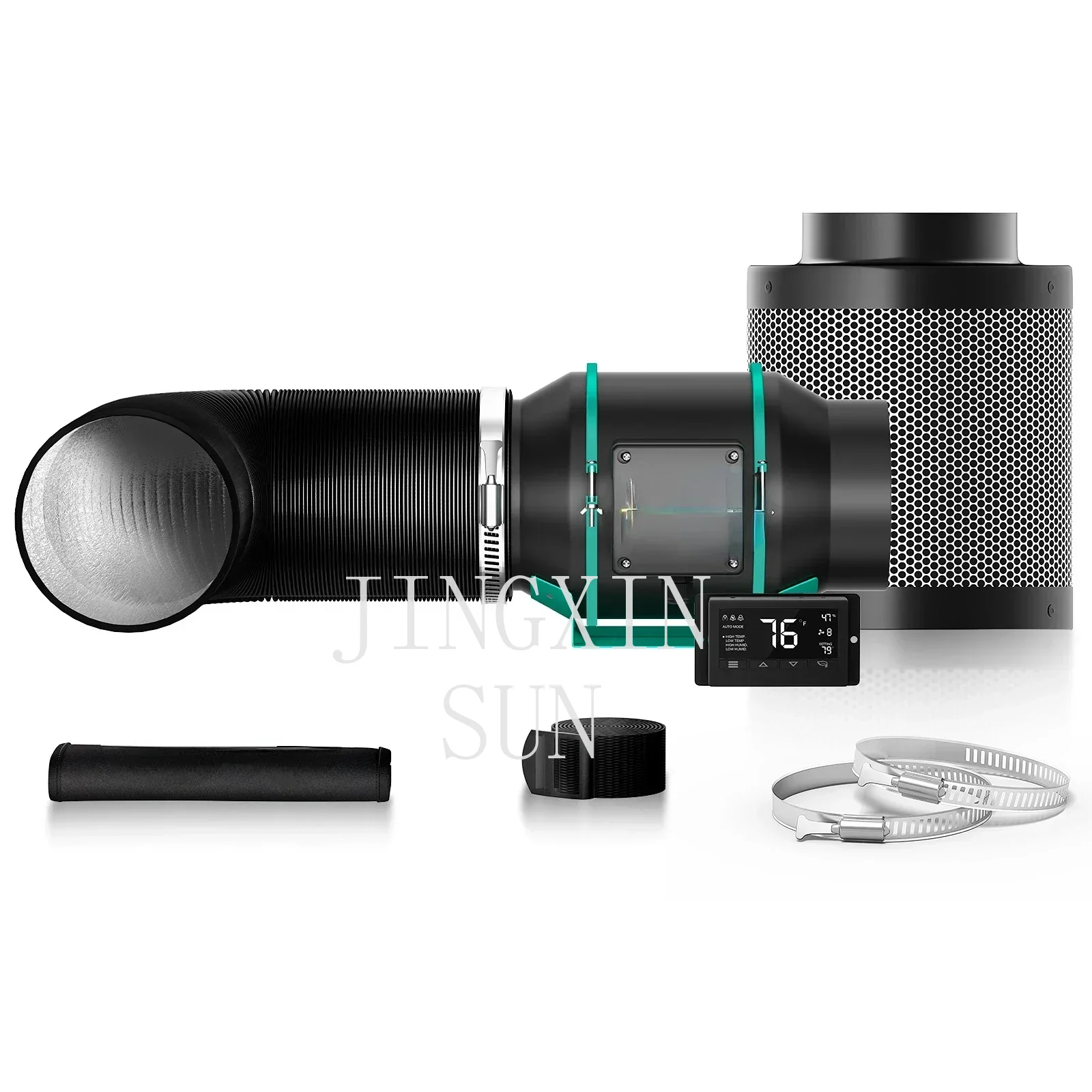 Grow Tent Complete Kit - Kit Ventilasi Filter Hidroponik Kipas Induksi