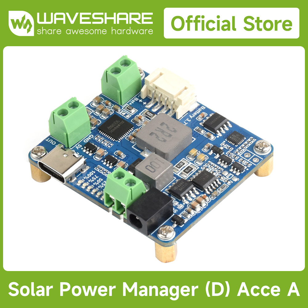 Smart Garden Arduino - Modul Manajer Tenaga Surya Waveshare (D),