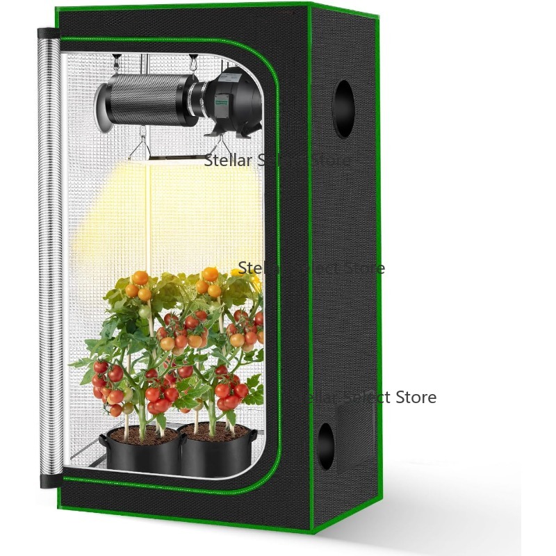 Kit Rumah Kaca Dalam Ruangan B - Grow Tent Complete Kit ulasan dan harga