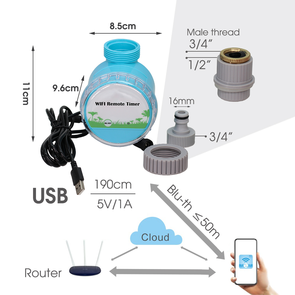 30-50m sistem penyiraman taman - Smart Garden Sprinkler System ulasan dan harga
