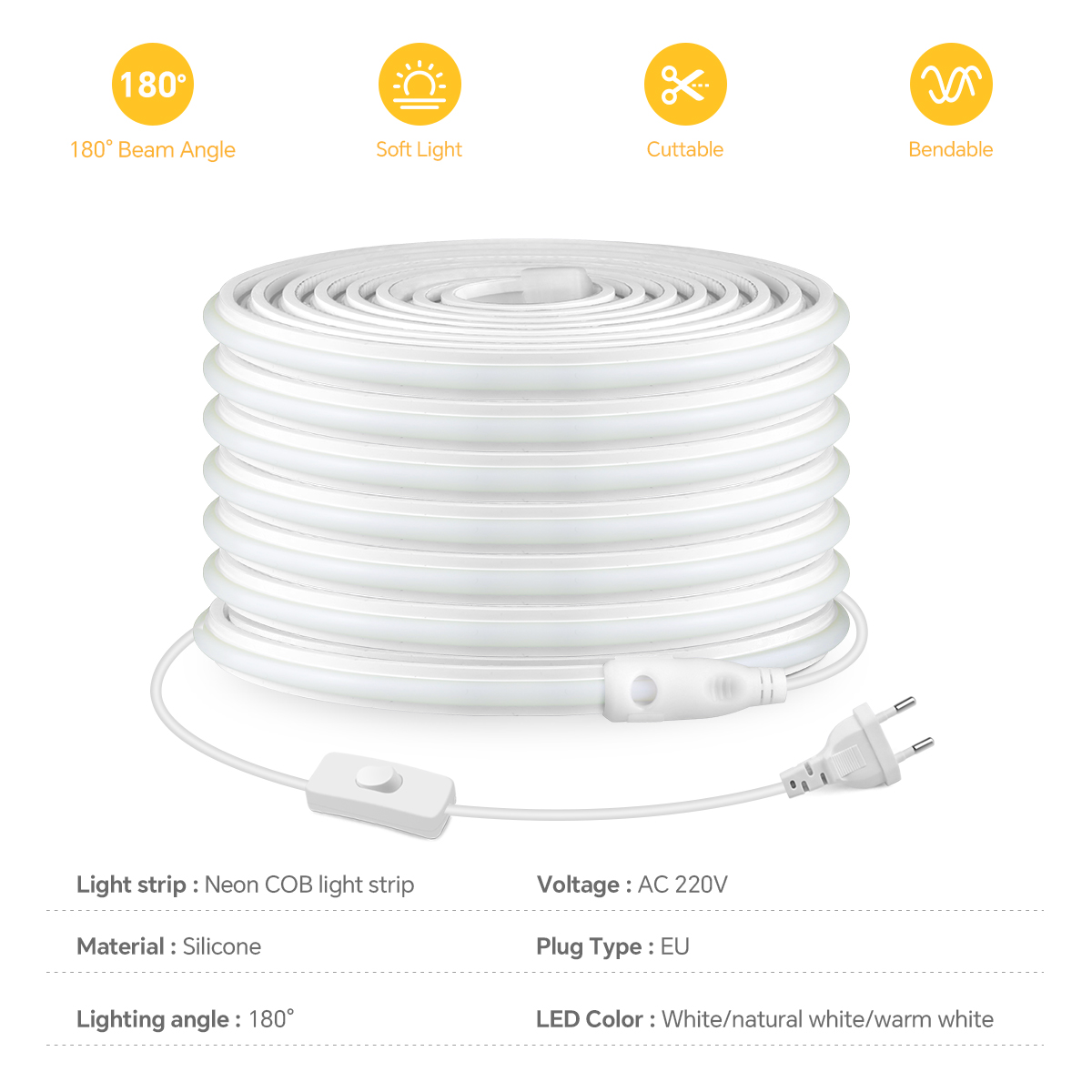 Strip Led COB 220V Strip LED C - Smart Garden Light ulasan dan harga