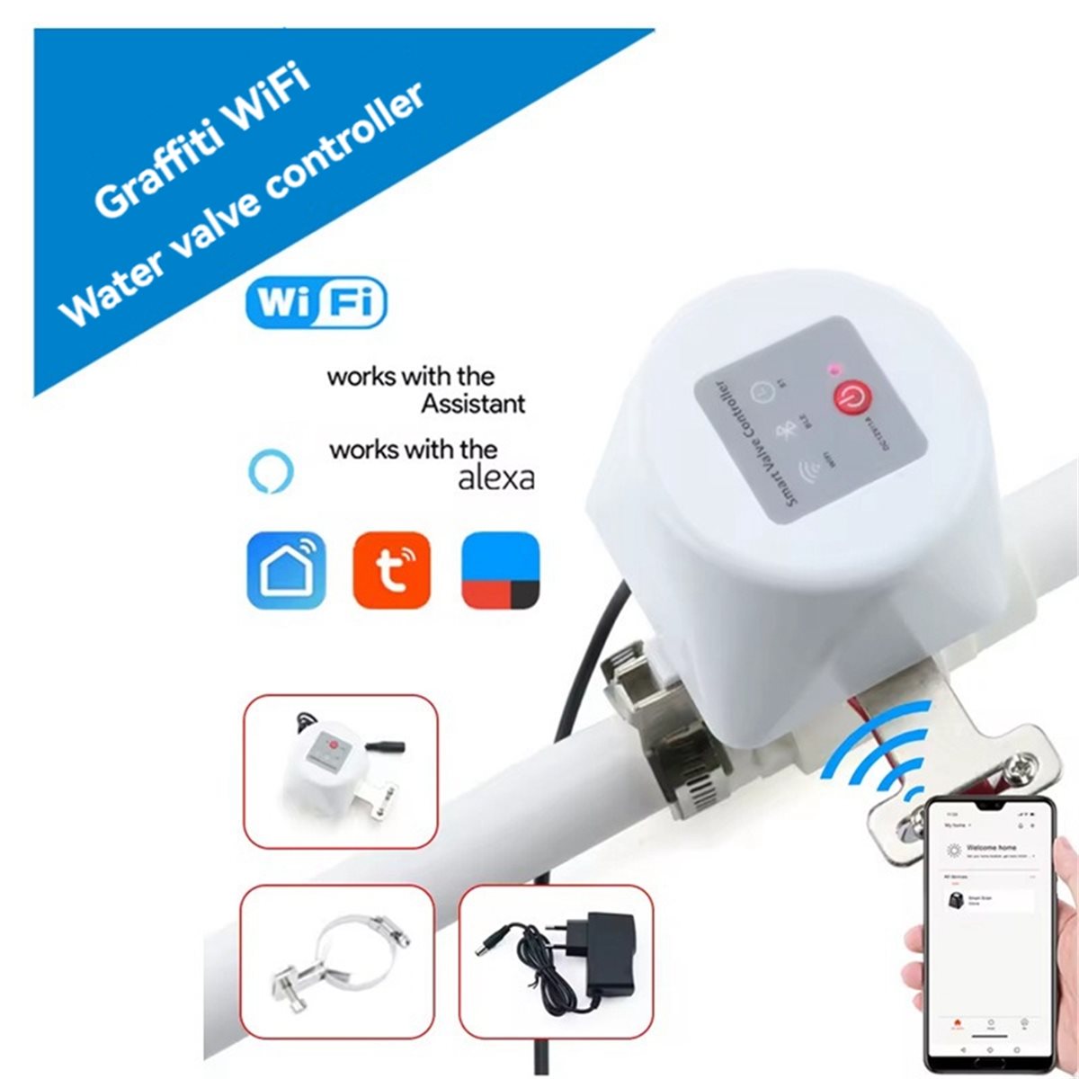SWXF Tuya WiFi Smart Valve Con - Smart Garden Water ulasan dan harga