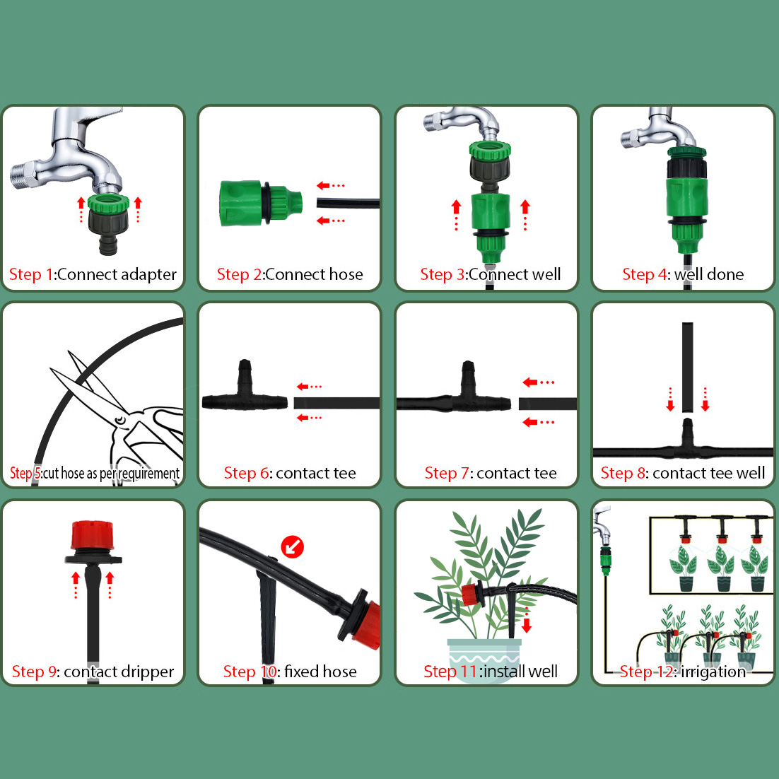 Rumah kaca 15M-30M DIY sistem  - Smart Garden Hose Timer ulasan dan harga