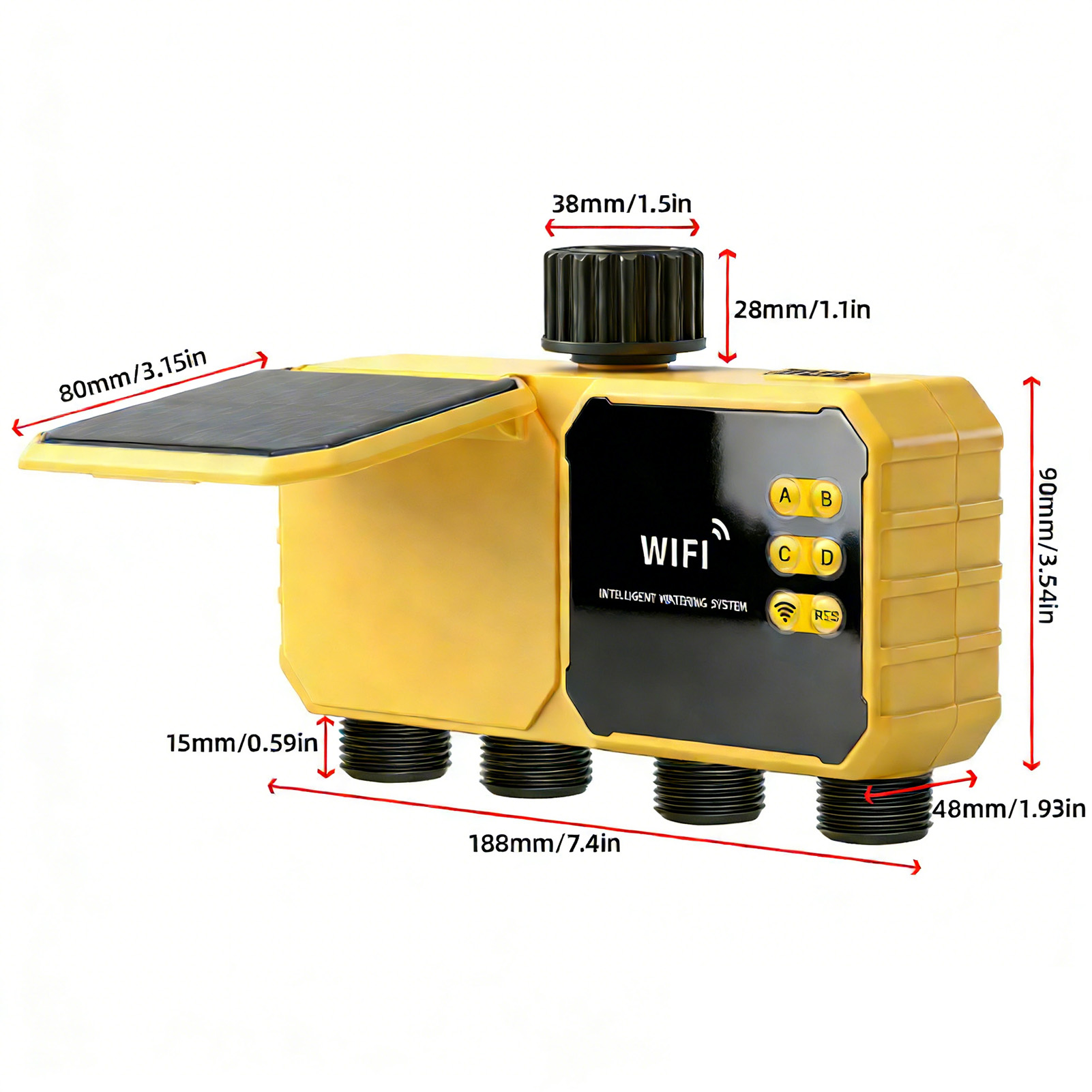 Timer Irigasi WiFi Tenaga Sury - Smart Garden Zone ulasan dan harga