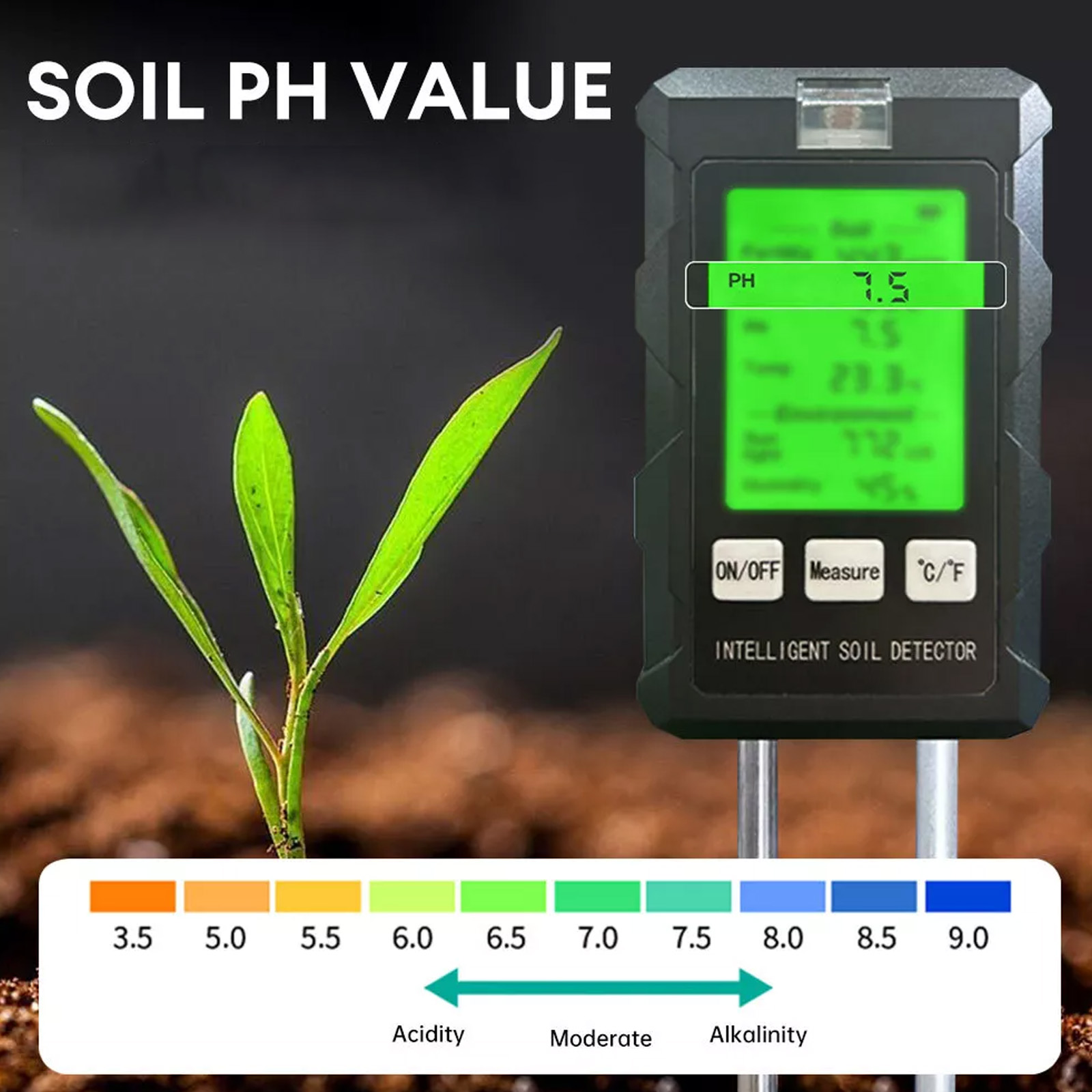 【2026 Baru】 Alat Penguji PH Ta - Soil Test Digital ulasan dan harga