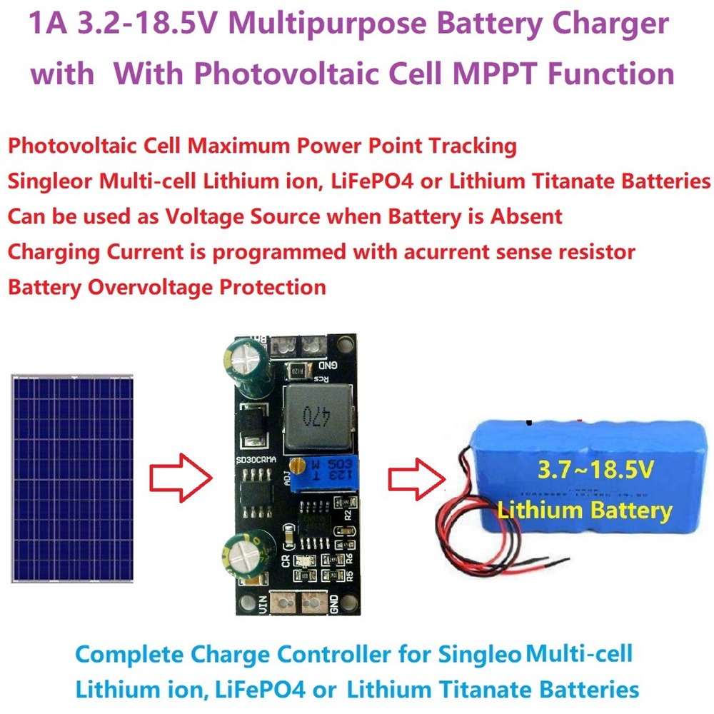MPPT 1A LiPo Solar Charge Cont - Smart Garden Arduino ulasan dan harga