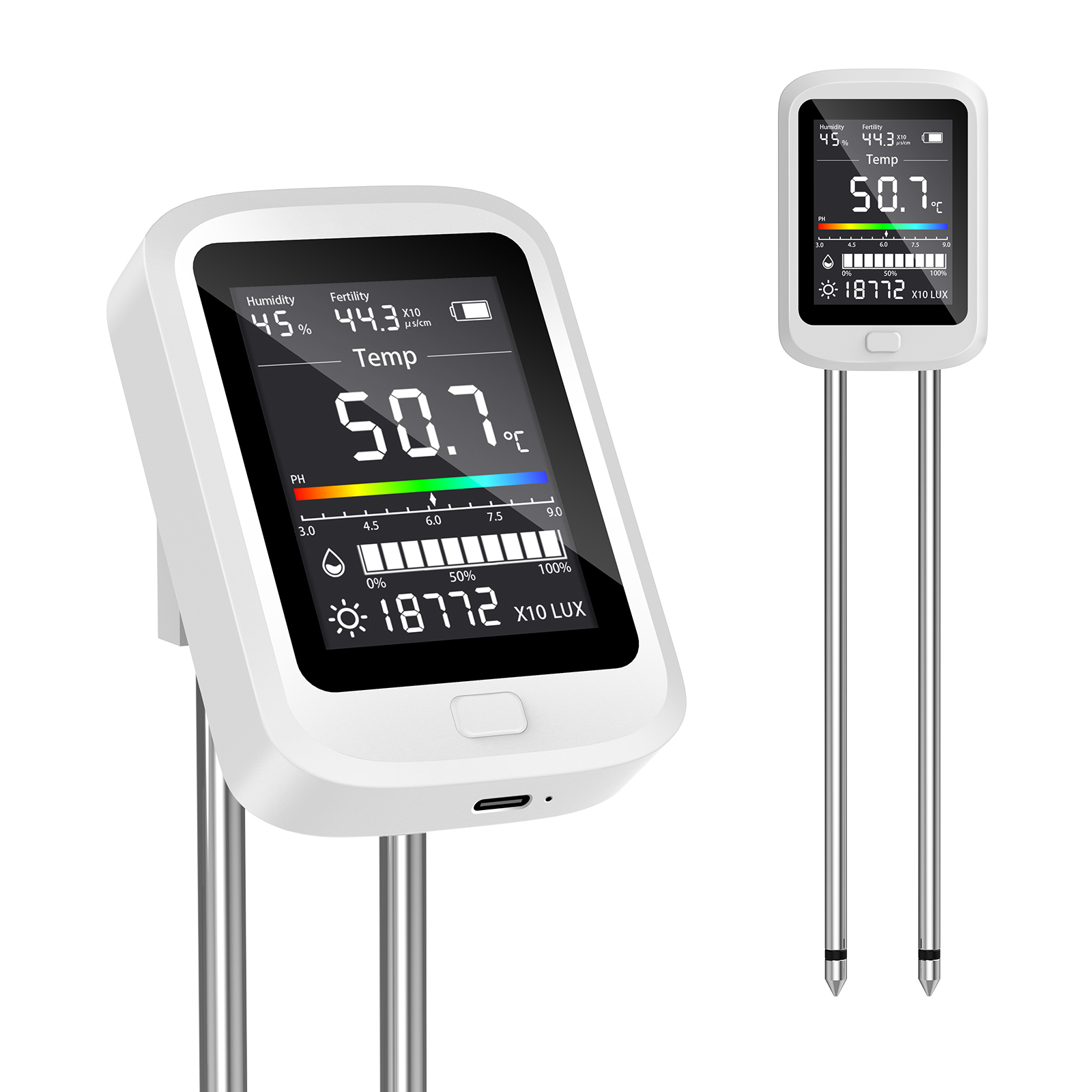 Pengukur Tanah 6-in-1 Skala Ce - Soil Test Digital ulasan dan harga