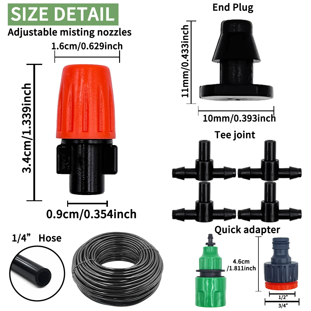 Kit Irigasi Nozzle Kabut 5M-20 - Smart Garden Hose Timer ulasan dan harga