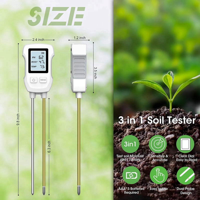 Alat Ukur Kelembapan Tanah 3 i - Soil Test Digital ulasan dan harga