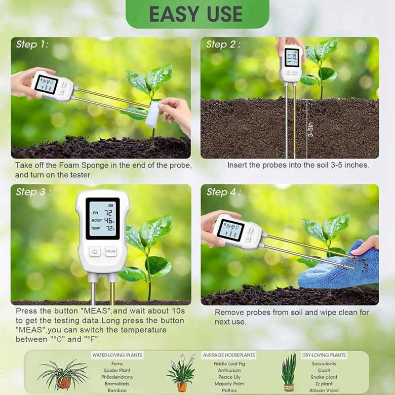 Alat Ukur Kelembapan Tanah 3 i - Soil Test Digital ulasan dan harga
