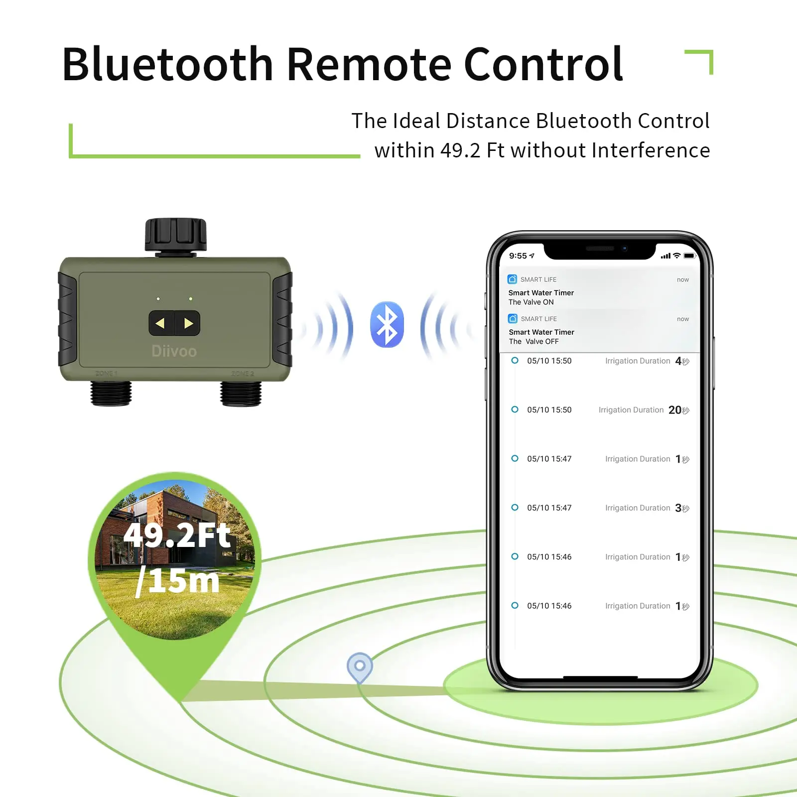 Diivoo Penyiram Otomatis denga - Smart Garden Hose Timer ulasan dan harga