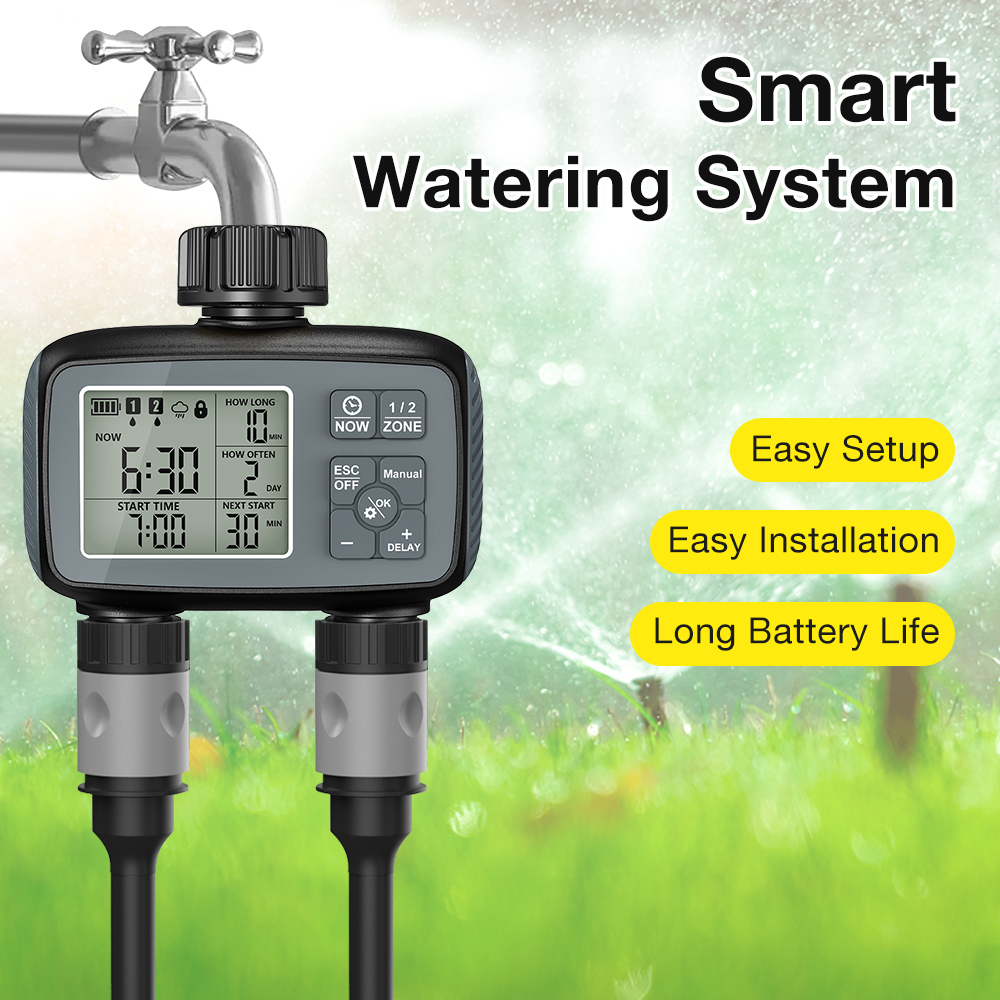 Timer Air Pintar 2-Zona, Timer - Smart Garden Zone ulasan dan harga